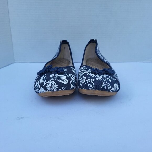 .UNIROSE Floral Print Button Décor Ballet For Women - 8 - Picture 3 of 6